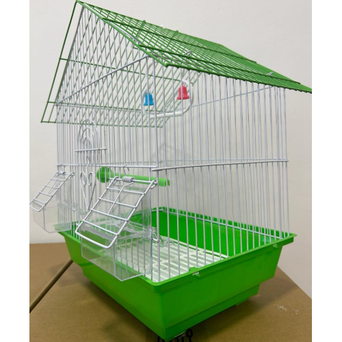 Gabbia Per Uccelli In Metallo A101 Cm 28X38X21 - Verde Gabbia Per Uccelli In Metallo A101 Cm 28X38X21 - Verde